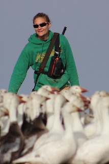 susan and snow geese
