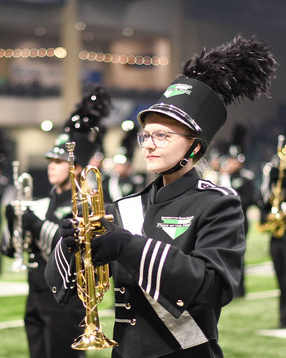 marching band at football game
